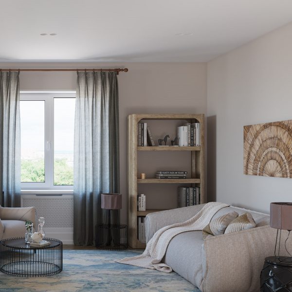 Потолочный гипсовый светильник Stellanova IZAR 80 DUO FLAT