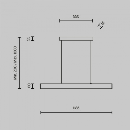Подвесной светильник Technical P010PL-L30W4K