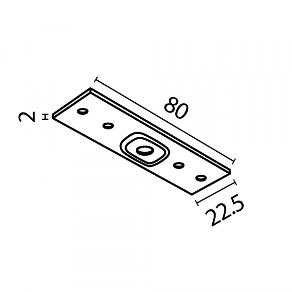 Комплектующие для накладной трековой системы Technical TRA034C-21W