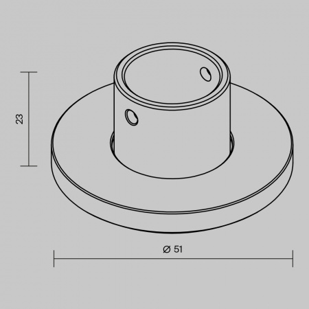Комплектующие для накладной трековой системы Technical TRA184BC-R-11B