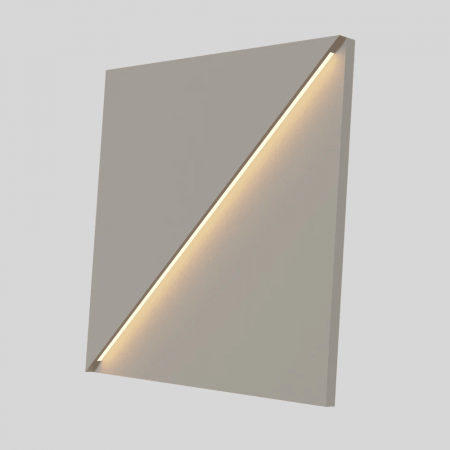 Модульная стеновая 3D панель с LED подсветкой  PRIZMA / КВАРЦ