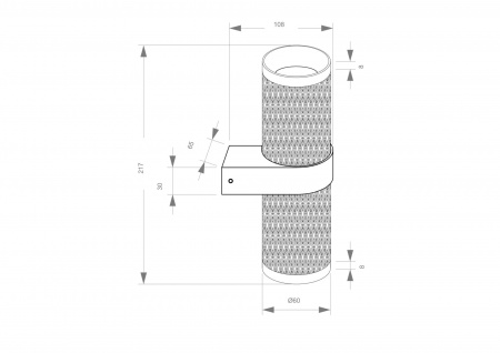 Настенный светильник (бра) Technical C069WL-02MG