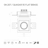 Встраиваемый потолочный светильник Stellanova LED MR16 METAL QUASAR 55 FLAT BRASS