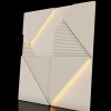 Модульная стеновая 3D панель с LED подсветкой CRYSTAL / АМАРОК
