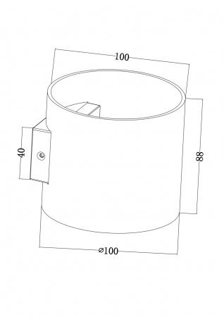 Настенный светильник (бра) Technical C066WL-01MG