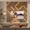 Модульная стеновая 3D панель с LED подсветкой  PRIZMA / ОРЕХ