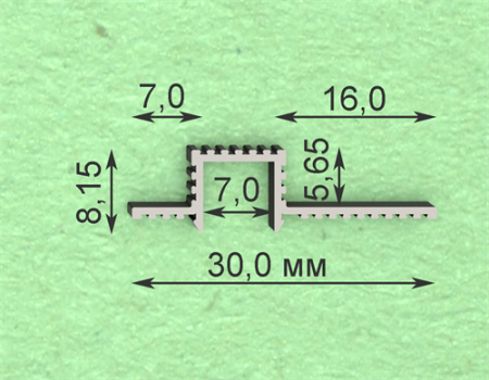 Декоративная рейка Pro Design 615 Черный анодированный