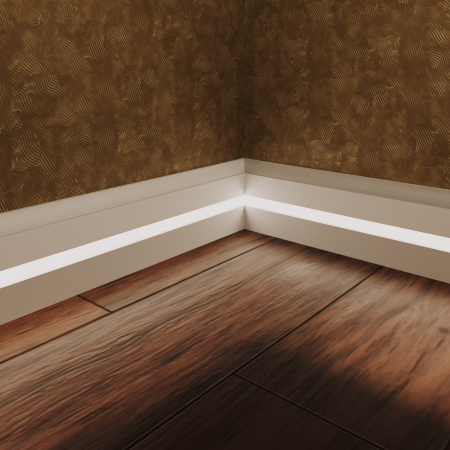 Плинтус для подсветки LED «EVROWOOD» PN 060 2000х83х12 мм.