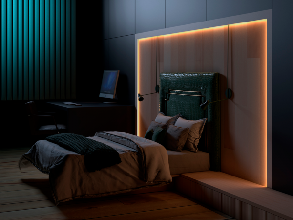Молдинг для подсветки LED «EVROWOOD» M06 2000х80х18 мм.