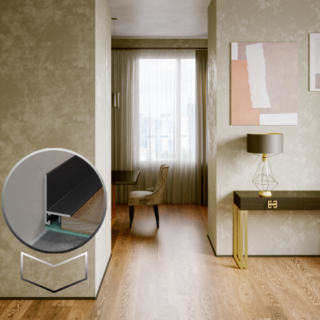 Микроплинтус LACONISTIQ MICRO L Длина 2,45 м.п.