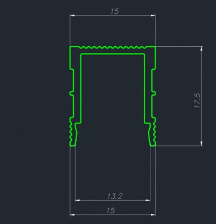 Декоративный стеновой профиль Pro Design 536