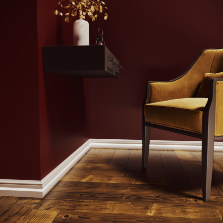 Плинтус для подсветки LED «EVROWOOD» PN 040 2000х80х12 мм.