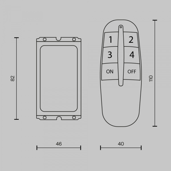 Пульт для управления освещением Technical MRC004B