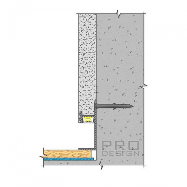 Плинтус скрытого монтажа Pro Design 7210
