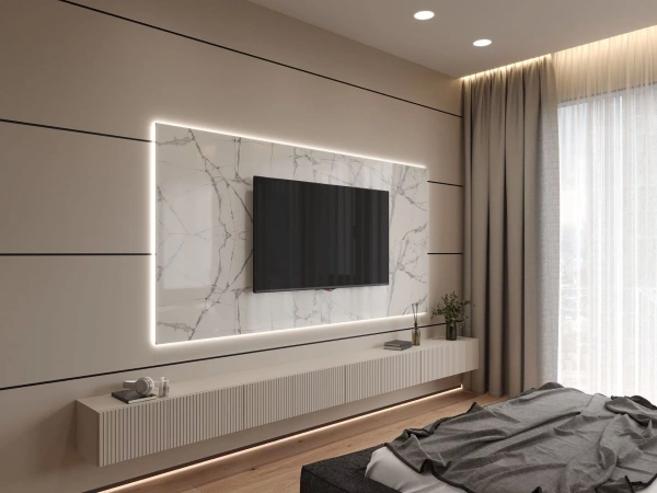 Теневая рейка MULTILEVEL для TV зон и разноуровневых стен. Длина 3 м.п.