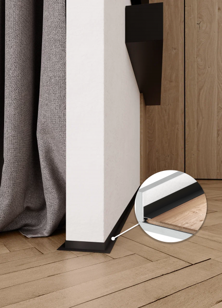 Микроплинтус МП-17. Длина 2 м.п. 6 пружин.