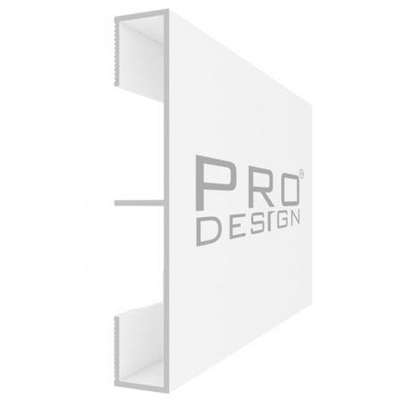 Вставка плинтус 1965 для плинтуса Pro Design 2,7 м.п. (12х70 мм) Белый муар