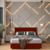 Модульная стеновая 3D панель с LED подсветкой  PRIZMA / КВАРЦ