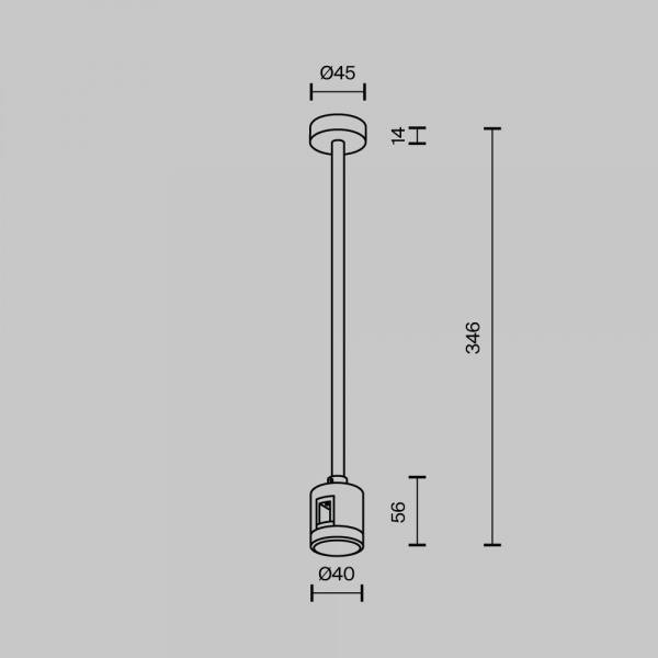 Комплектующие для систем освещения с токоведущими элементами Technical TRA158C-IPC1-BS