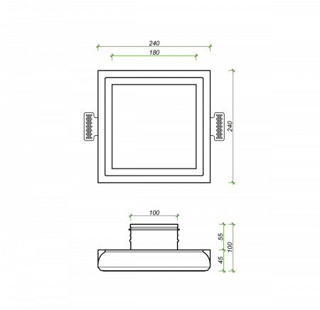 Maler Secret FD 100 Диффузор скрытого монтажа SECRET