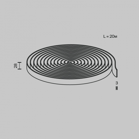 Токопроводящая текстильная лента Technical TRX130-1.20GR
