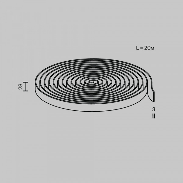 Токопроводящая текстильная лента Technical TRX130-1.20GR