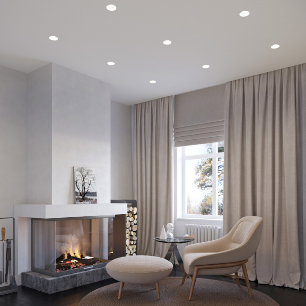 Потолочный гипсовый светильник Stellanova IZAR 80 FLAT
