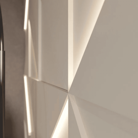 Модульная стеновая 3D панель с LED подсветкой АМАРОК / PRIZMA