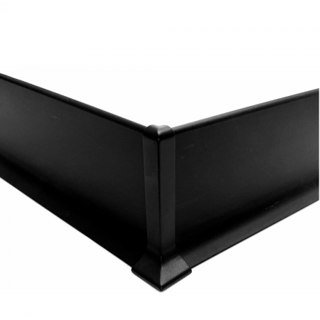 Наружный угол алюминиевого плинтуса 60 мм