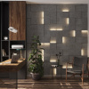 Модульная стеновая 3D панель с LED подсветкой  PIXEL / БЕТОН