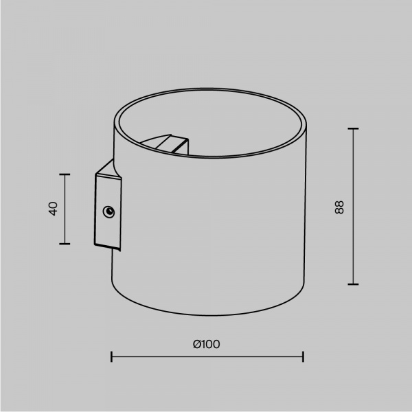 Настенный светильник (бра) Technical C066WL-01MG
