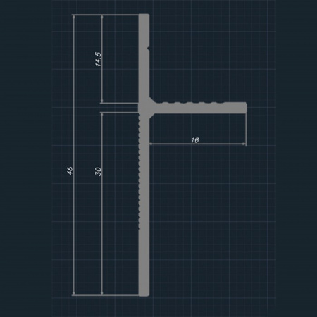 Плинтус скрытого монтажа Pro Design Panel 7208